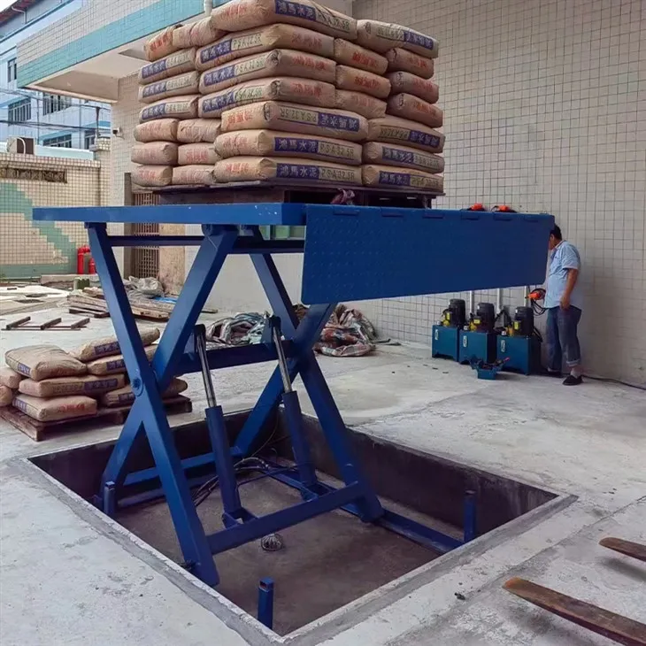 2-тонни ножични повдигащи маси