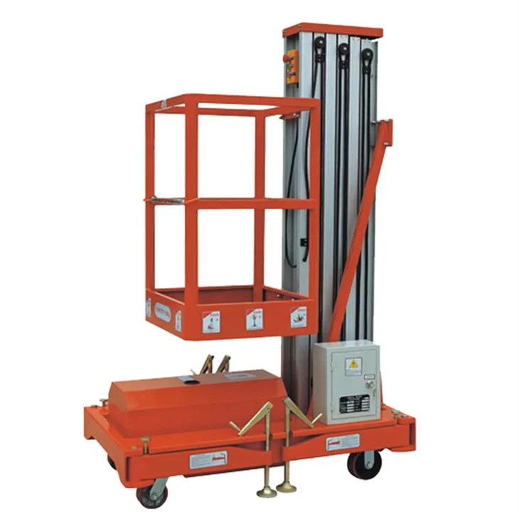 Алуминиеви вертикални мачтови повдигачи за работа във въздуха