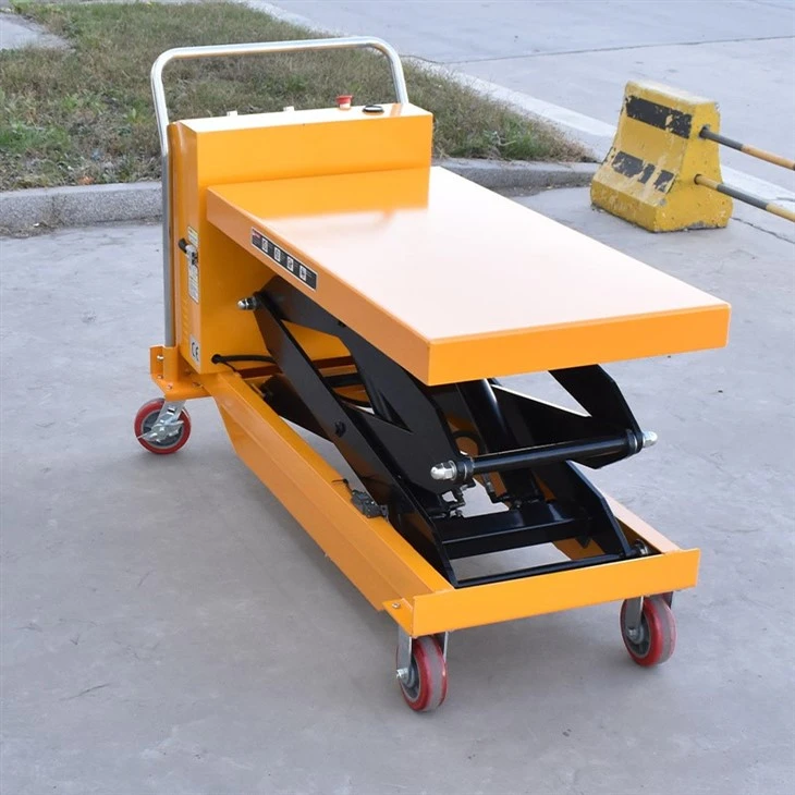 Manual Operated Mobile Scissor Lift Tables